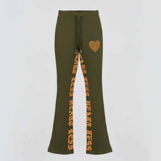 Focus Sweatpants - Heartless Stacked - Olive - 80559S